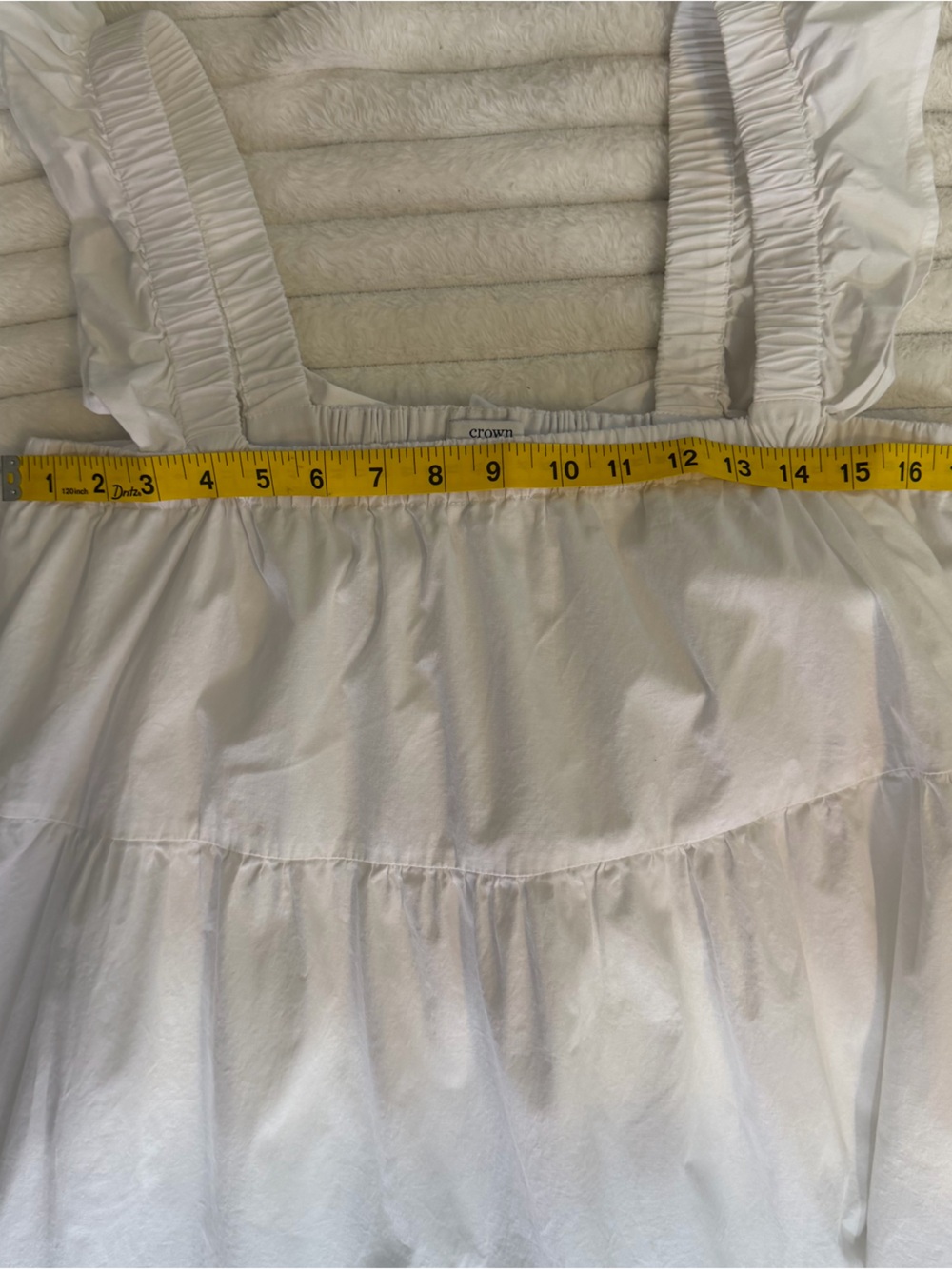 Crown & Ivy Rainbow Ric Rac Trim Tiered Dress Size Large Cotton - Picture 9 of 10